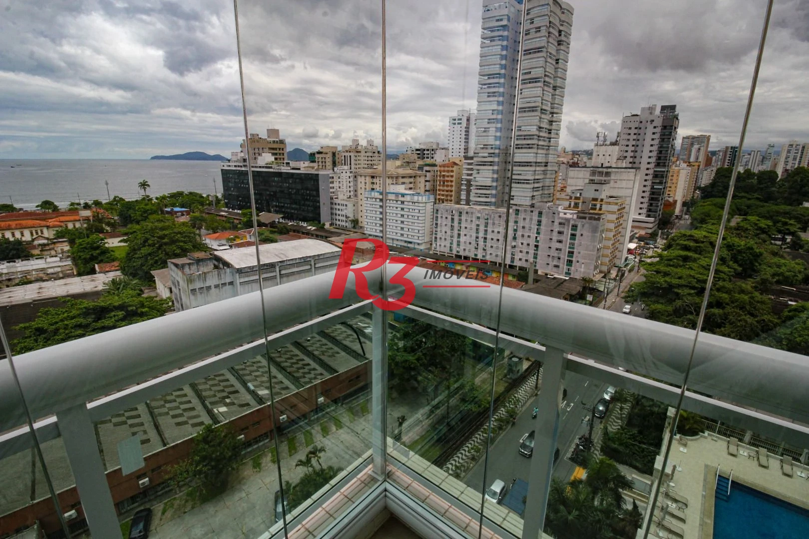 Apartamento para alugar, 158 m² por R$ 16.500,02/mês - Aparecida - Santos/SP