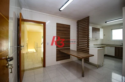 Casa com 4 dormitórios para alugar, 320 m² por R$ 12.000,00/mês - Gonzaga - Santos/SP