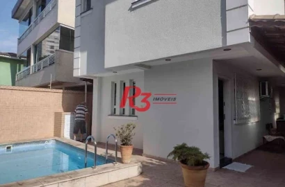 Sobrado com 3 dormitórios à venda, 100 m² por R$ 1.710.000,00 - Aparecida - Santos/SP