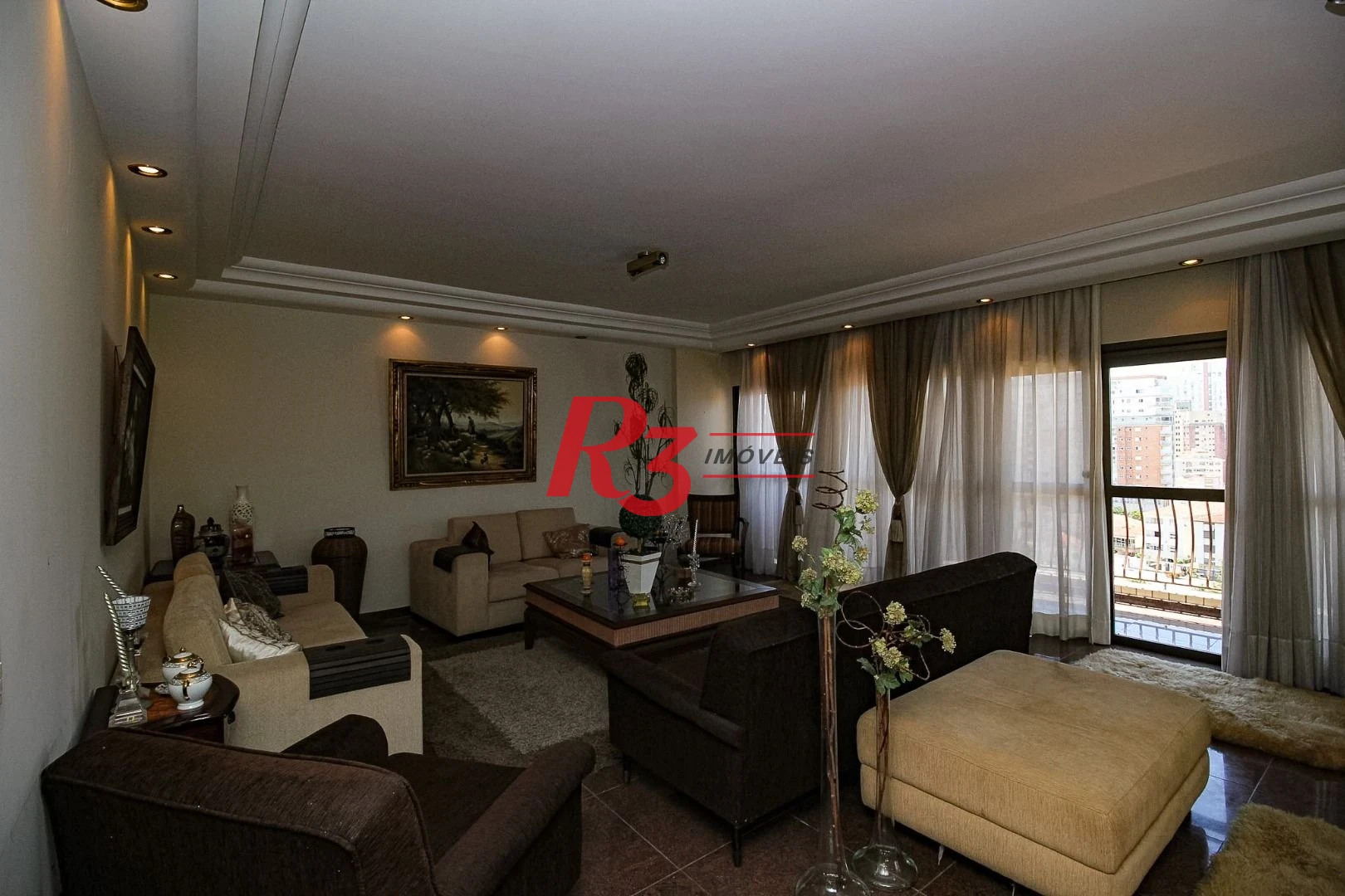 Apartamento com 4 suítes, Vista parcial do Mar, à venda, 289 m² por R$ 1.590.000 - Ponta da Praia - Santos/SP