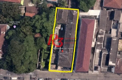 Terreno à venda, 466 m² por R$ 1.100.000,00 - Encruzilhada - Santos/SP