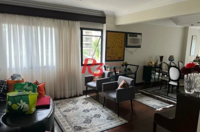 Apartamento com 3 dormitórios à venda, 228 m² por R$ 1.350.000,00 - Boqueirão - Santos/SP