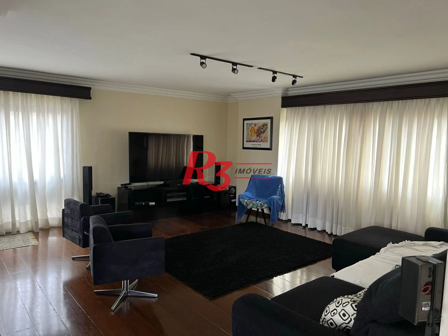 Apartamento com 3 dormitórios à venda, 228 m² por R$ 1.350.000,00 - Boqueirão - Santos/SP