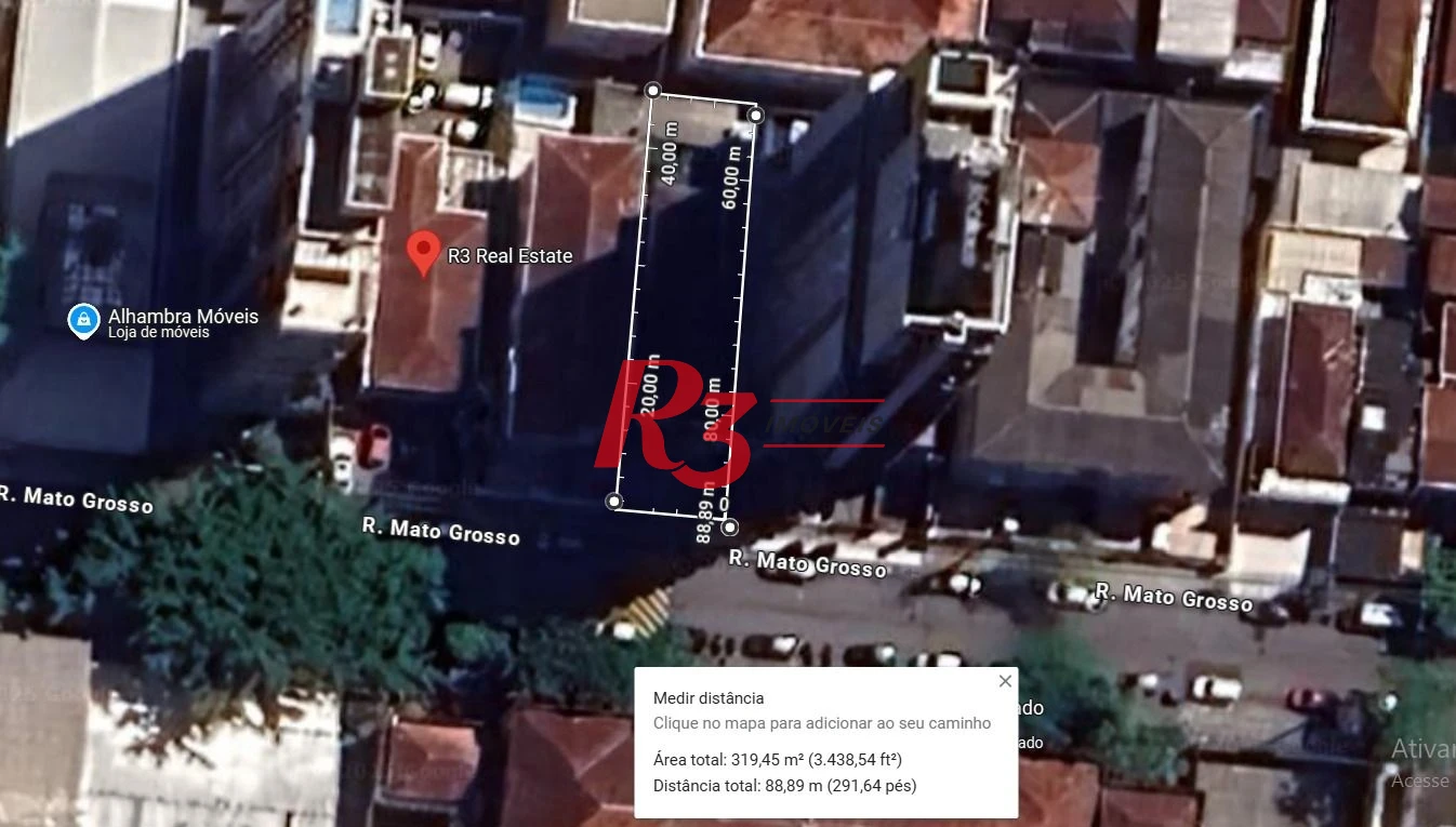 Terreno à venda, 300 m² por R$ 1.600.000,00 - Boqueirão - Santos/SP