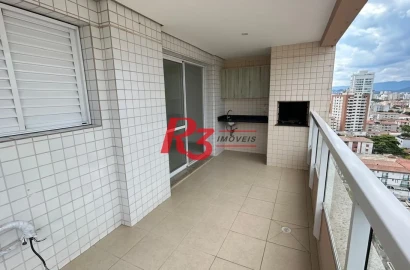 Apartamento com 3 dormitórios para alugar, 92 m² por R$ 5.000,02/mês - Ponta da Praia - Santos/SP