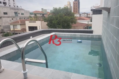 SOBREPOSTA DUPLEX SUPERIOR NOVINHA!  CASA 1 -À VENDA, 155 m² por R$ 1.175.000 - Embaré - Santos/SP
