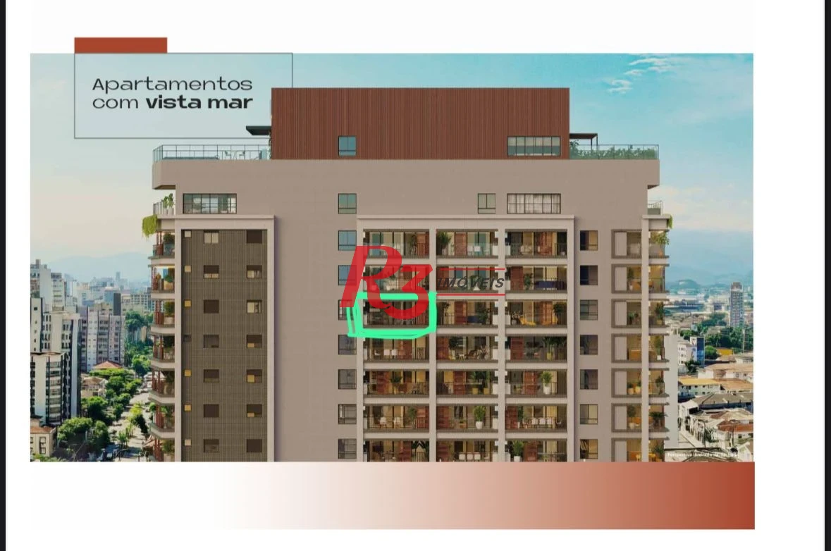 Studio à venda, 39 m² por R$ 625.000,00 - Boqueirão - Santos/SP