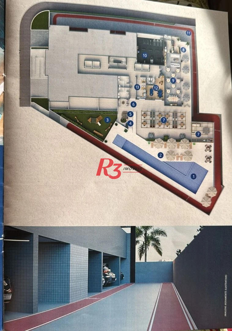 Apartamento à venda, 38 m² por R$ 590.000,00 - Macuco - Santos/SP