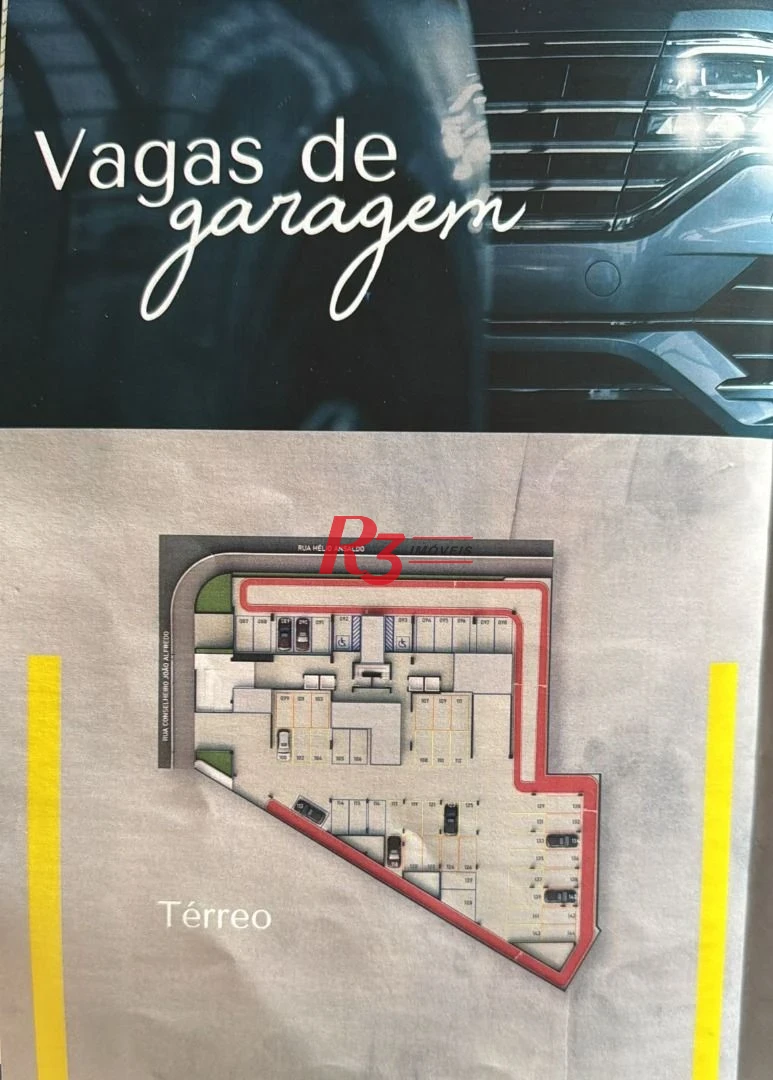Apartamento à venda, 38 m² por R$ 590.000,00 - Macuco - Santos/SP
