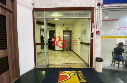 Sala para alugar, 30 m² por R$ 2.500,00/mês - Gonzaga - Santos/SP