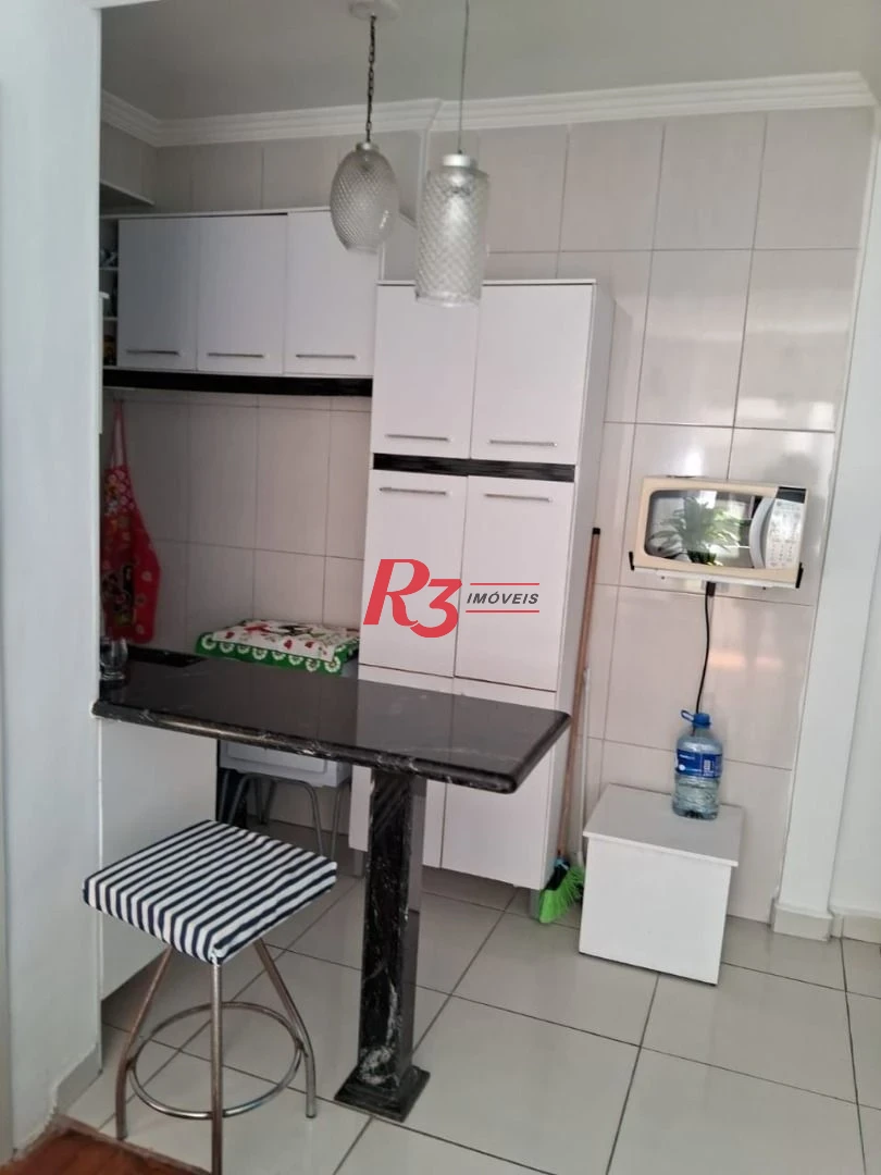 Apartamento com 1 dormitório à venda, 37 m² por R$ 345.000,00 - Embaré - Santos/SP