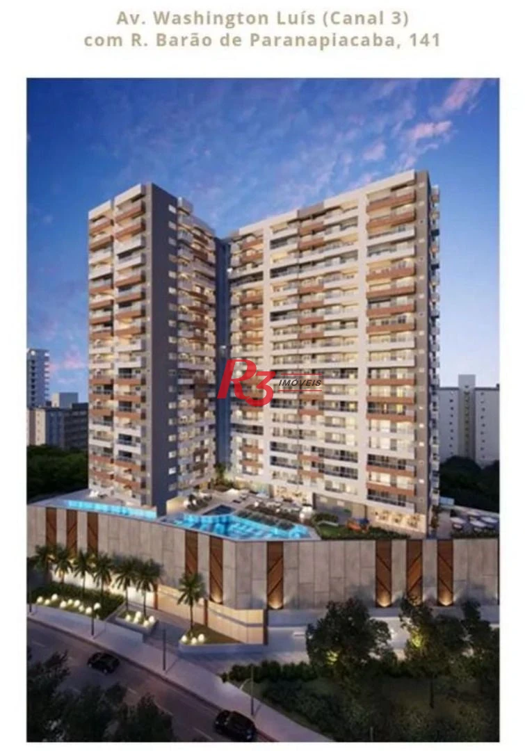 Apartamento à venda, 89 m² por R$ 1.560.000,00 - Encruzilhada - Santos/SP