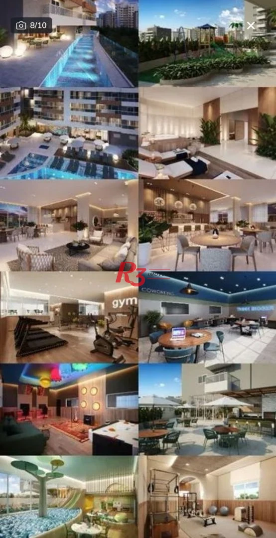 Apartamento à venda, 89 m² por R$ 1.560.000,00 - Encruzilhada - Santos/SP