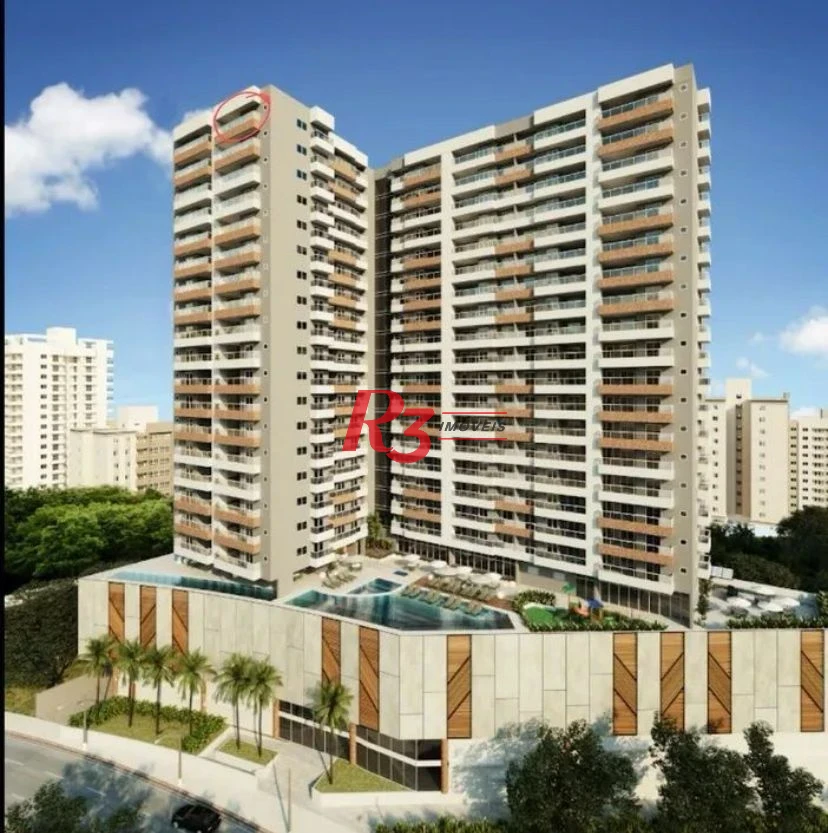 Apartamento à venda, 89 m² por R$ 1.560.000,00 - Encruzilhada - Santos/SP