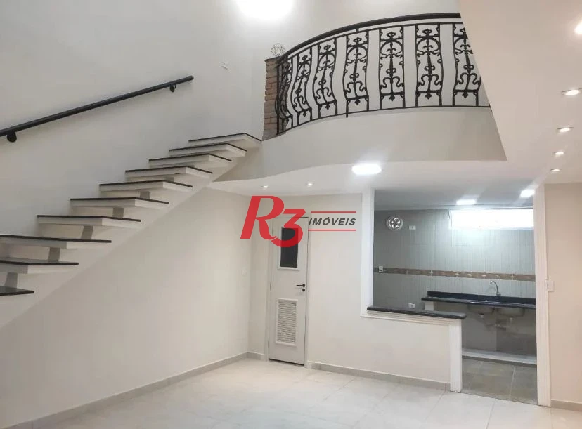 Sobrado para alugar, 100 m² por R$ 4.000,02/mês - Macuco - Santos/SP