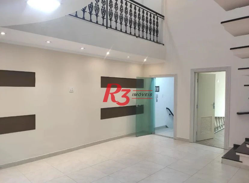 Sobrado para alugar, 100 m² por R$ 4.000,02/mês - Macuco - Santos/SP