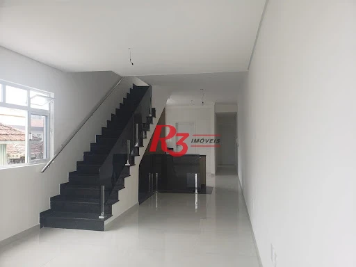 SOBREPOSTA DUPLEX SUPERIOR NOVINHA! CASA 2 .À VENDA, 155 m² por R$ 1.175.000 - Embaré - Santos/SP