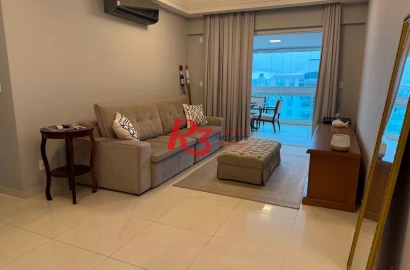 Apartamento com 3 dormitórios para alugar, 158 m² por R$ 15.000,02/mês - Aparecida - Santos/SP