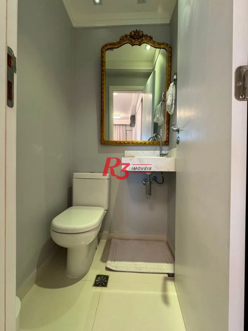 Apartamento com 3 dormitórios para alugar, 158 m² por R$ 15.000,02/mês - Aparecida - Santos/SP