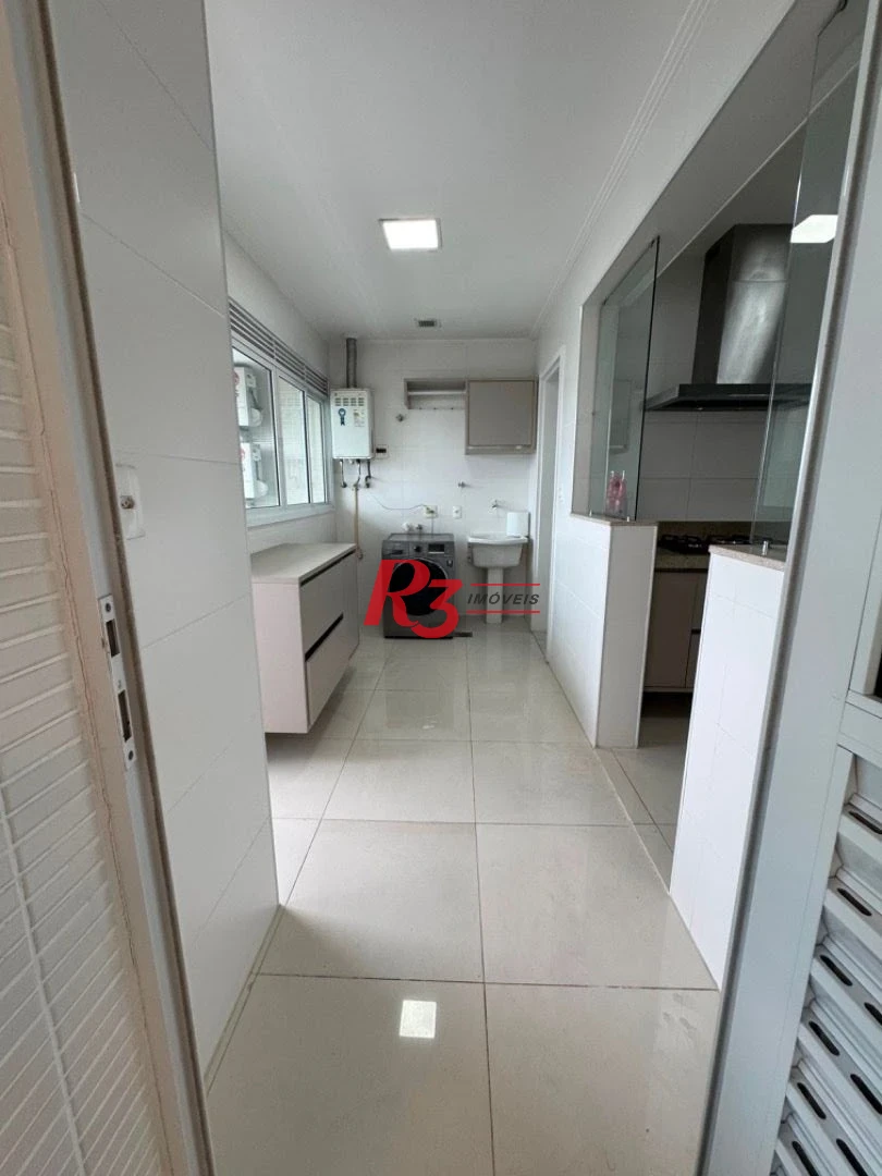 Apartamento com 3 dormitórios para alugar, 158 m² por R$ 15.000,02/mês - Aparecida - Santos/SP