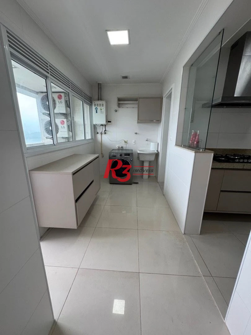 Apartamento com 3 dormitórios para alugar, 158 m² por R$ 15.000,02/mês - Aparecida - Santos/SP