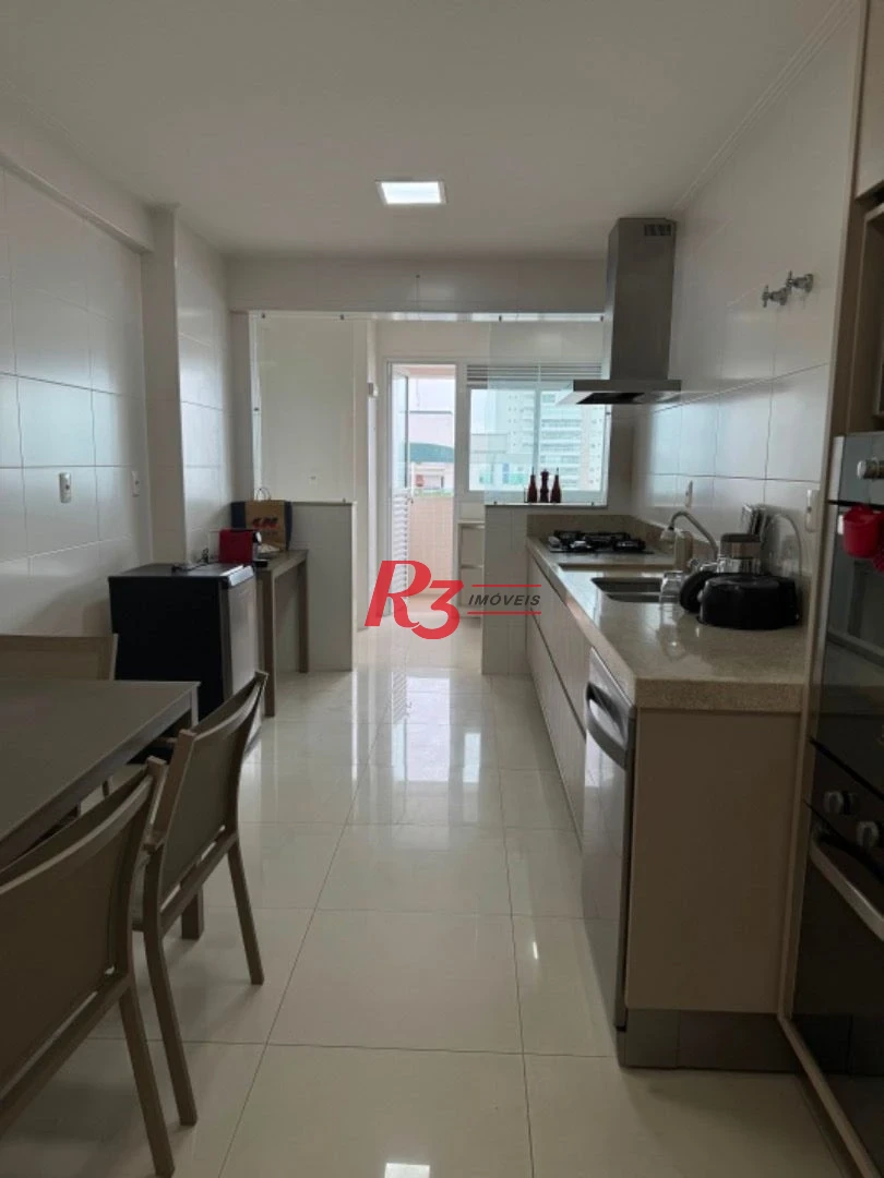 Apartamento com 3 dormitórios para alugar, 158 m² por R$ 15.000,02/mês - Aparecida - Santos/SP