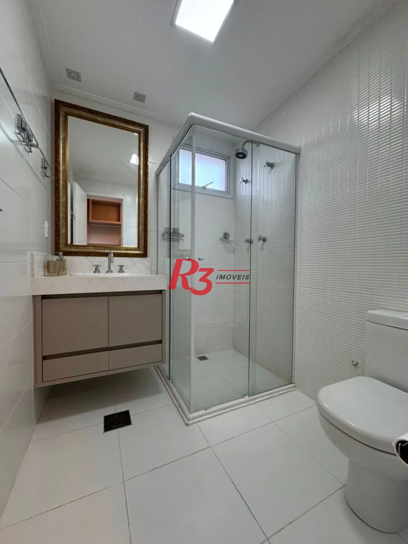 Apartamento com 3 dormitórios para alugar, 158 m² por R$ 15.000,02/mês - Aparecida - Santos/SP