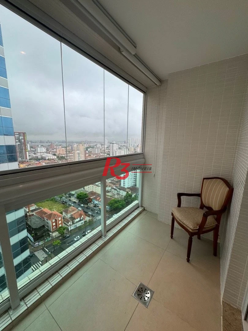 Apartamento com 3 dormitórios para alugar, 158 m² por R$ 15.000,02/mês - Aparecida - Santos/SP