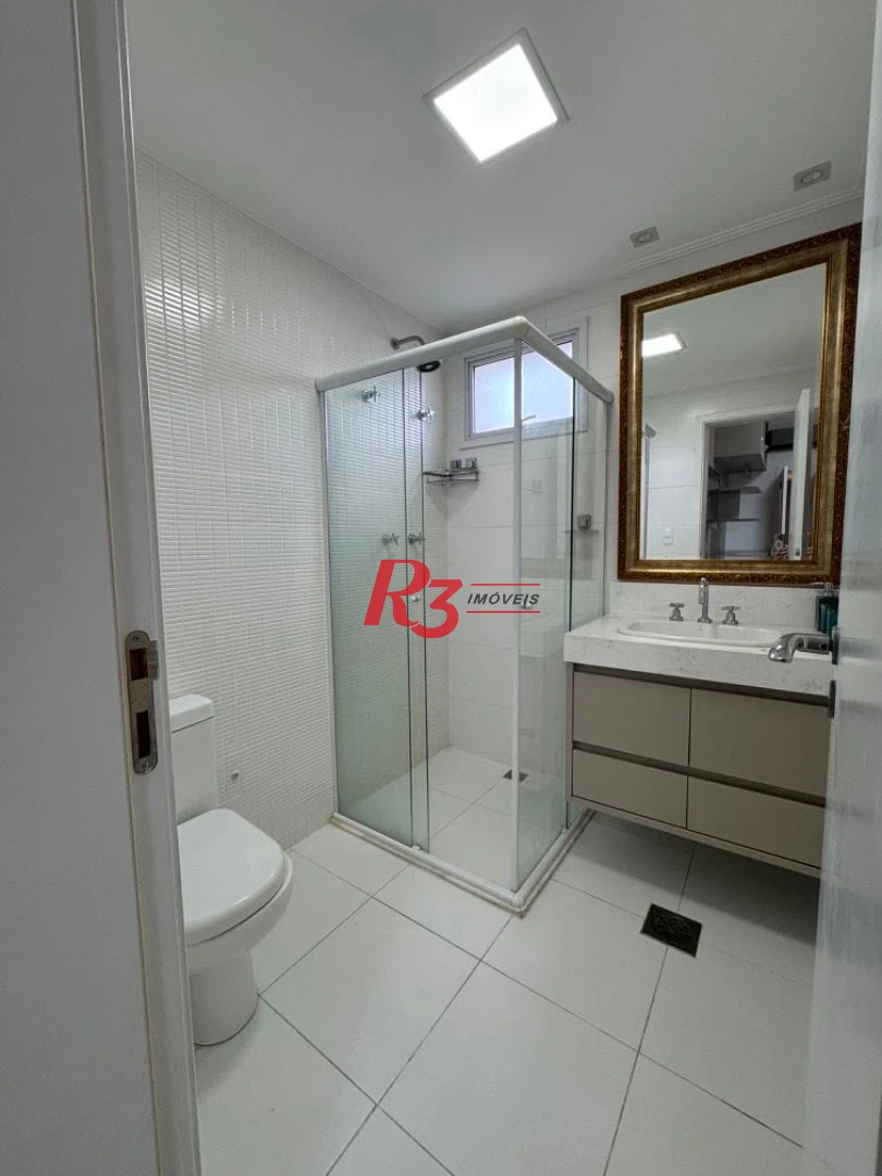 Apartamento com 3 dormitórios para alugar, 158 m² por R$ 15.000,02/mês - Aparecida - Santos/SP