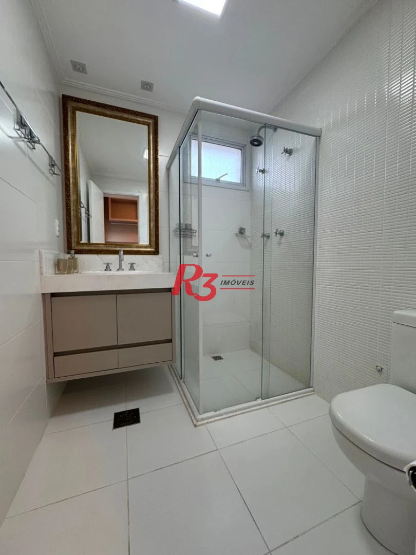 Apartamento com 3 dormitórios para alugar, 158 m² por R$ 15.000,02/mês - Aparecida - Santos/SP