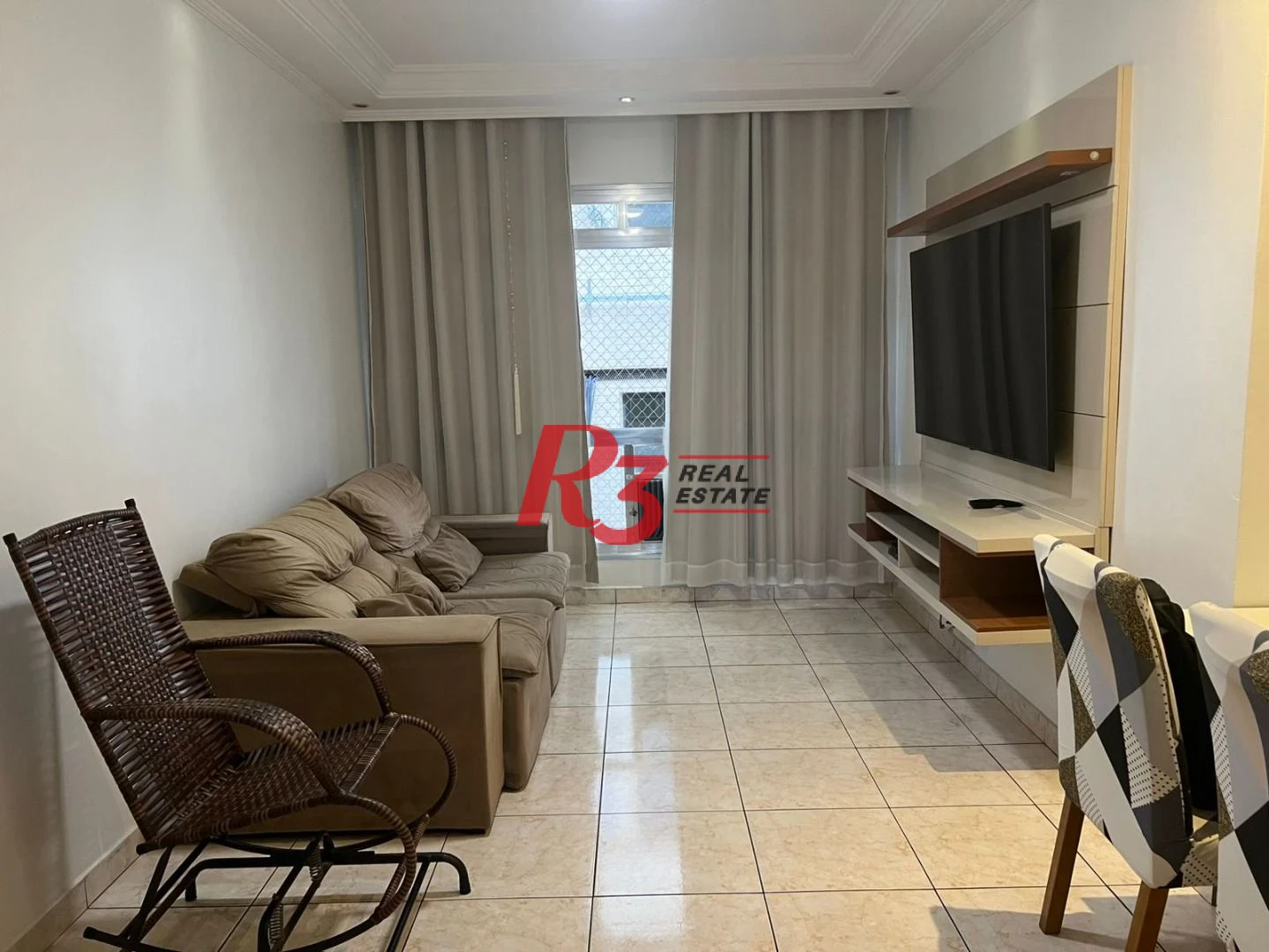 Apartamento com 2 dormitórios para alugar, 124 m² por R$ 4.200,02/mês - Boqueirão - Santos/SP