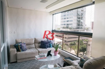 Apartamento à venda, 171 m² por R$ 2.200.000,00 - Embaré - Santos/SP