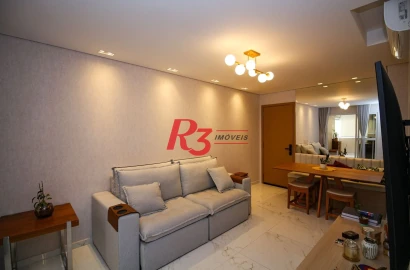 Apartamento à venda, 81 m² por R$ 1.330.000,00 - Boqueirão - Santos/SP