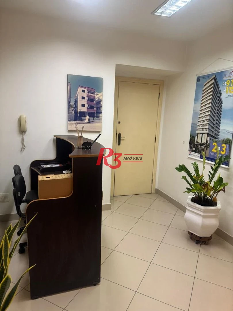 Sala para alugar, 63 m² por R$ 5.000,02/mês - Aparecida - Santos/SP