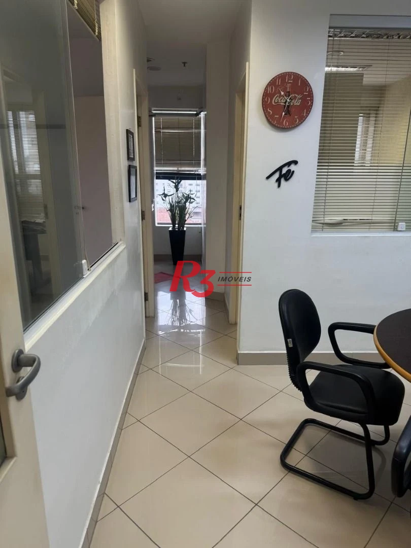 Sala para alugar, 63 m² por R$ 5.000,02/mês - Aparecida - Santos/SP