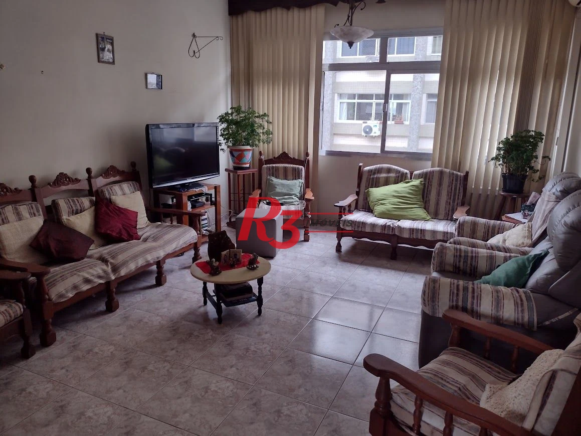 Apartamento com 2 dormitórios + dependência à venda, 124 m² por R$ 639.000 - Gonzaga - Santos/SP