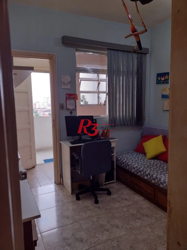 Apartamento com 2 dormitórios + dependência à venda, 124 m² por R$ 639.000 - Gonzaga - Santos/SP