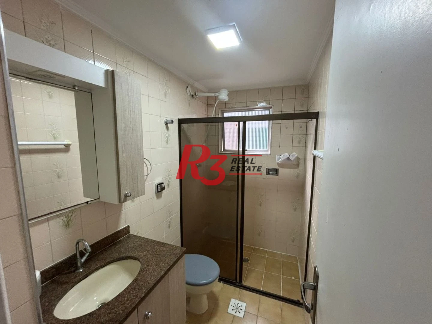Apartamento com 1 dormitório para alugar, 45 m²  - Campo Grande - Santos/SP