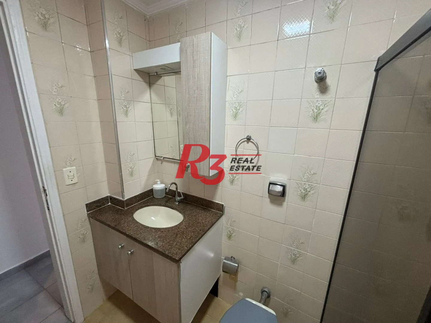 Apartamento com 1 dormitório para alugar, 45 m²  - Campo Grande - Santos/SP