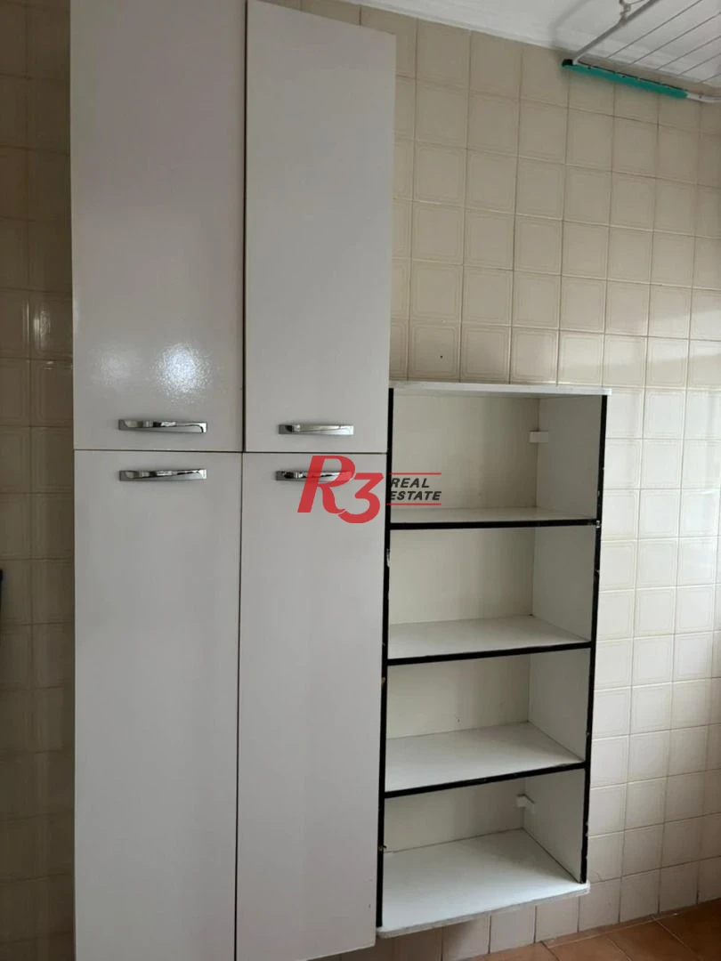 Apartamento com 1 dormitório para alugar, 45 m²  - Campo Grande - Santos/SP