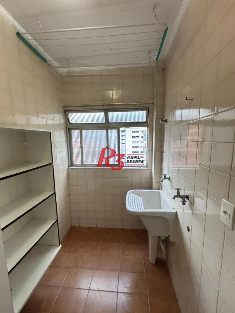 Apartamento com 1 dormitório para alugar, 45 m²  - Campo Grande - Santos/SP