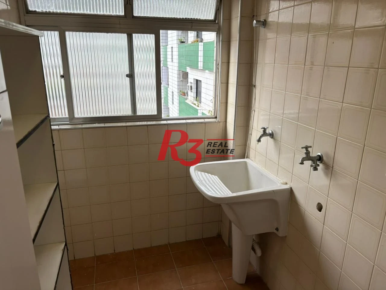 Apartamento com 1 dormitório para alugar, 45 m²  - Campo Grande - Santos/SP