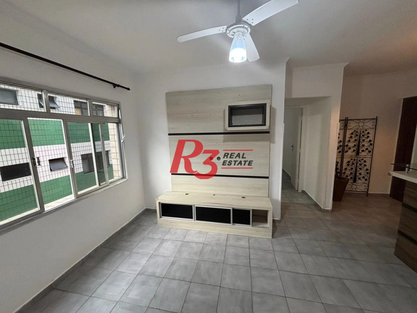 Apartamento com 1 dormitório para alugar, 45 m²  - Campo Grande - Santos/SP