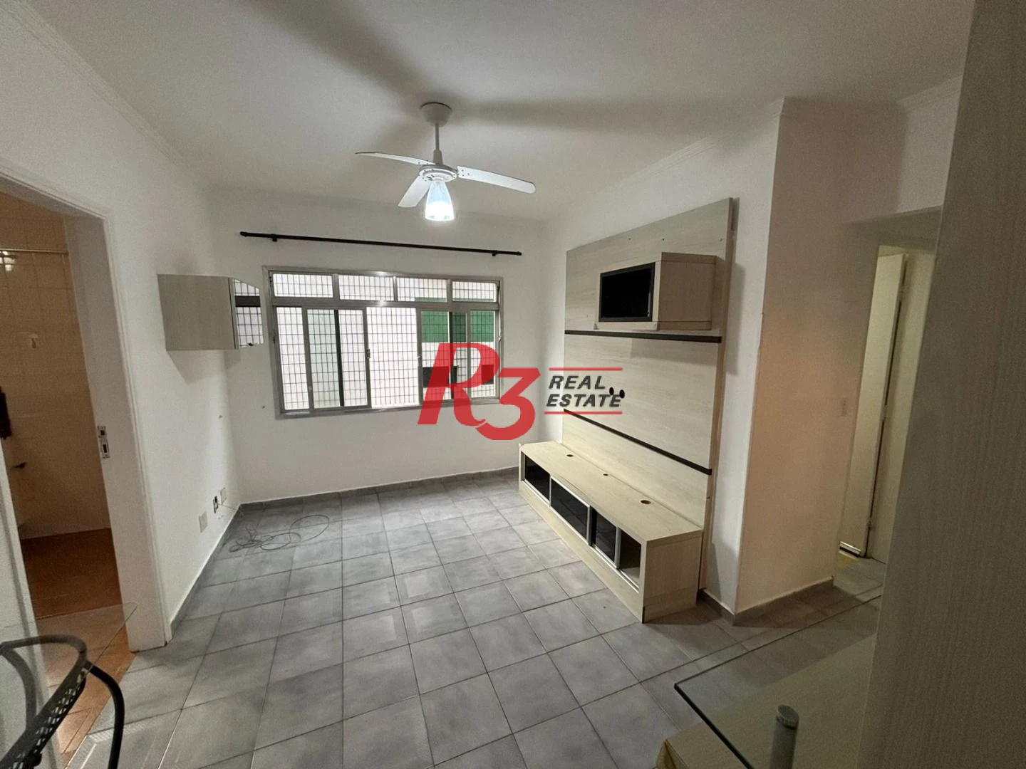 Apartamento com 1 dormitório para alugar, 45 m²  - Campo Grande - Santos/SP