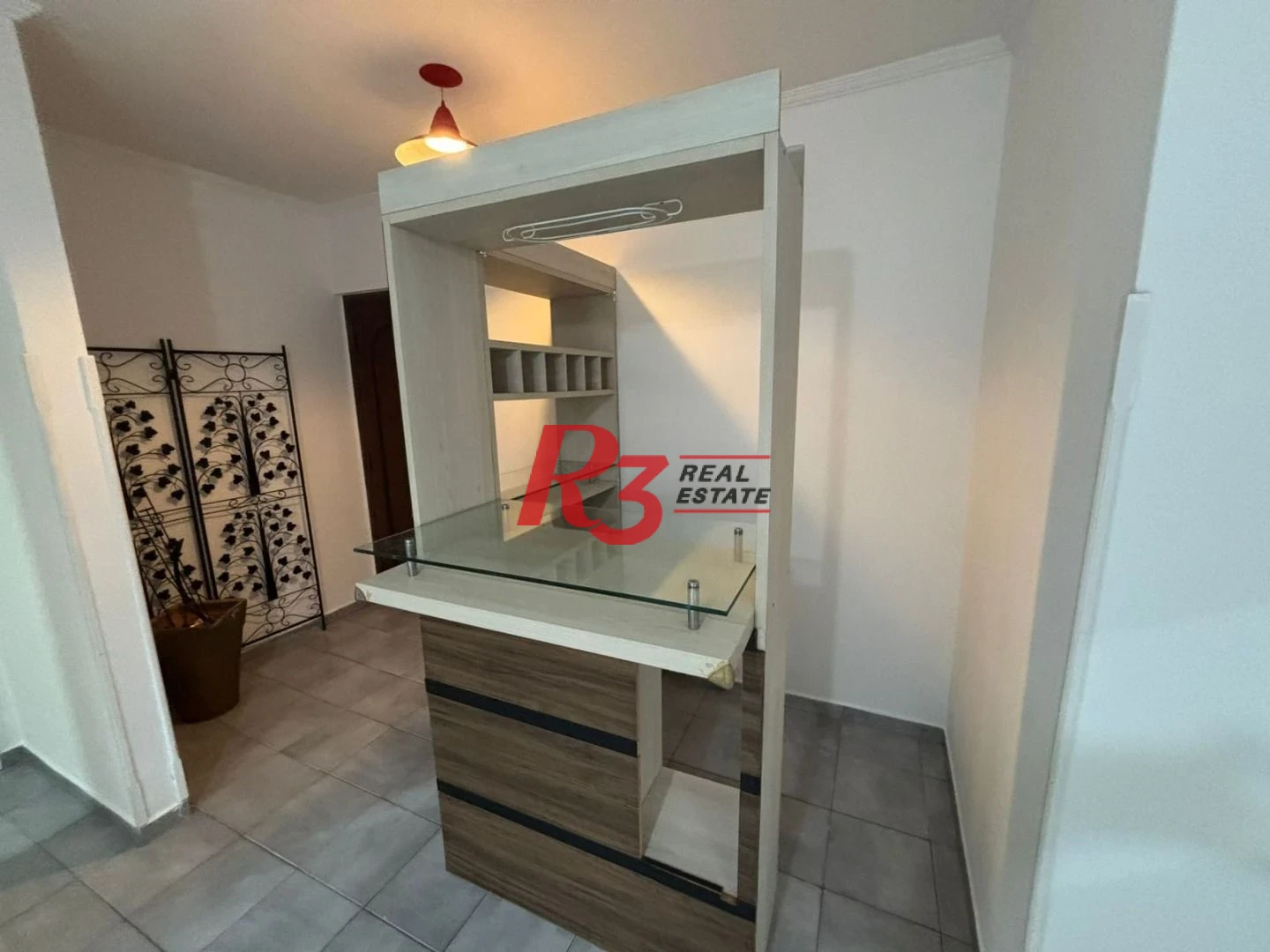 Apartamento com 1 dormitório para alugar, 45 m²  - Campo Grande - Santos/SP