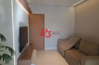 Apartamento com 2 dormitórios à venda, 80 m² por R$ 1.080.000,00 - Boqueirão - Santos/SP