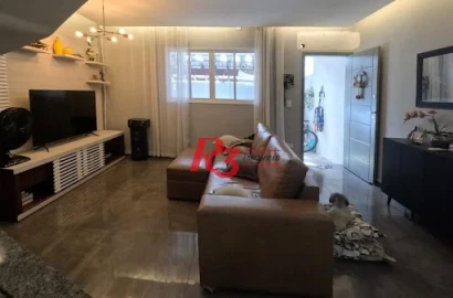 Sobrado com 3 dormitórios à venda, 140 m² por R$ 860.000,00 - Campo Grande - Santos/SP