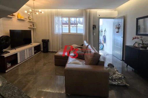 Sobrado com 3 dormitórios à venda, 140 m² por R$ 860.000,00 - Campo Grande - Santos/SP