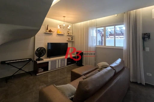 Sobrado com 3 dormitórios à venda, 140 m² por R$ 860.000,00 - Campo Grande - Santos/SP