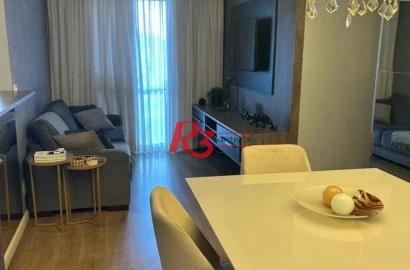 Apartamento com 2 dormitórios à venda, 62 m² por R$ 600.000,00 - Marapé - Santos/SP
